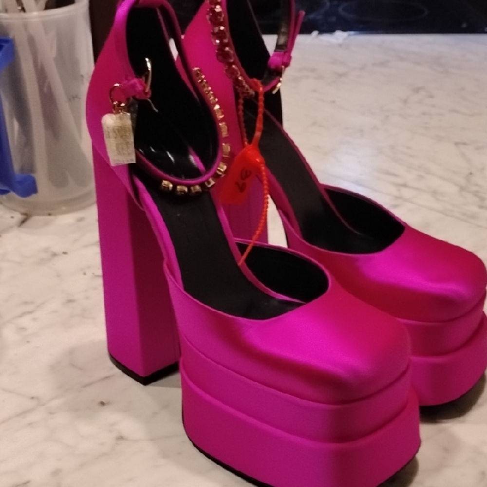 Women's Pink Platform Heels
